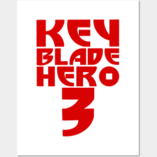 Keyblade Hero 3 (Red Text) Posters and Art